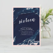 赤面モダンと海軍の大理石の誕生日パーティー 招待状 (スタンド正面)