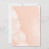 赤面モダンウォーターカラー&カクタスフィエスタ誕生日 招待状 (裏面)