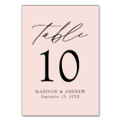 赤面モダンエレガンス結婚ズ テーブルナンバー (裏面)