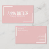 赤面モダンシンプルミニマルプロフェッショナルプレーン 名刺 (正面/裏面)