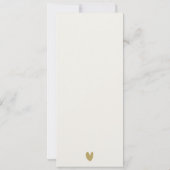 赤面モダンダスキーバラ金ゴールドAGATE日付を保存 招待状 (裏面)