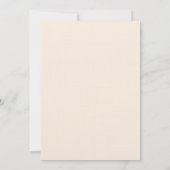 赤面モダンティーポット |ブライダルティーパーティー |カスタム 招待状 (裏面)