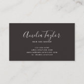 赤面モダンバラ花の名刺 名刺 (裏面)