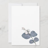 赤面モダンピンクの映画に写真フローラを追加結婚する サンキューカード (裏面)