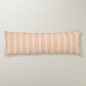 赤面モダンピンクピーチタフィストライプのー ボディピロー (裏面)