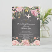 赤面モダンピンクフローラファーストホーリーコミューン 招待状 (スタンド正面)