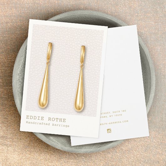 赤面モダンピンクレザーイヤリング表示ホルダー 名刺