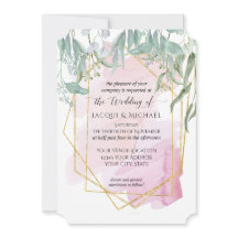 赤面モダンピンク幾何学水色ユーカリ