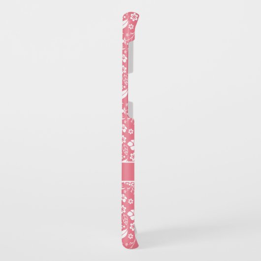 赤面モダンピンク熱帯花 Case-Mate SAMSUNG GALAXYケース (裏面/左)