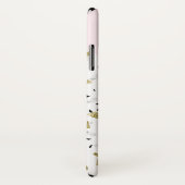 赤面モダンピンク金ゴールドマーブルテラゾガールボス Case-Mate iPhoneケース (裏面/右)