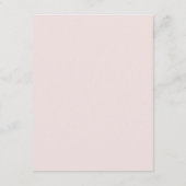 赤面モダンブラウンモノグラムアーストー結婚ン エンクロージャーカード (裏面)