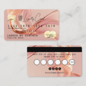 赤面モダンロイヤリティカードクレジットカードスタイル 名刺 (正面/裏面)