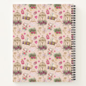 赤面モダン及び白茶パーティーブライダルレシピ ノートブック (裏面)