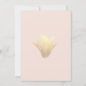 赤面モダン金ゴールド21歳の多汁 招待状 (裏面)