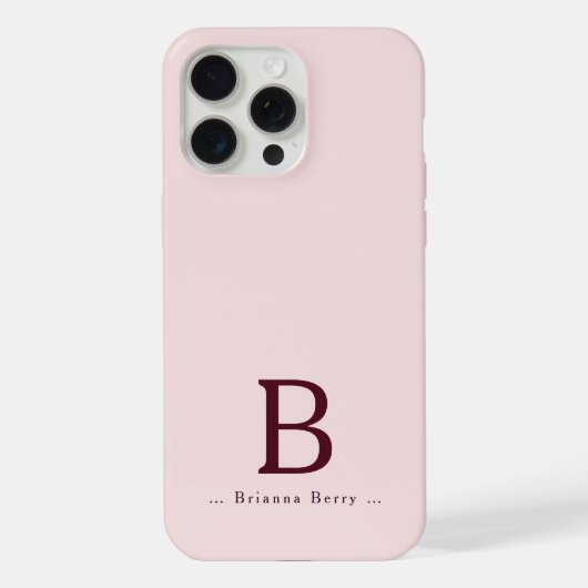 赤面モノグラムエレガント iPhoneケース (裏面)