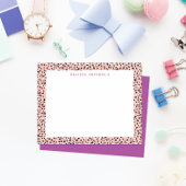 赤面ユキヒョウ柄パーソナル文房具カード 招待状