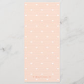 赤面ラブバード結婚ズメニュー メニュー (裏面)