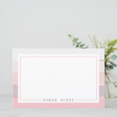 赤面ラベパーソナライズされたンダー文ストライプの具 (スタンド正面)