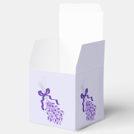 赤面ラベンダーデザイン結婚ズ フェイバーボックス (オープン)