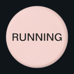 赤面ランニングピンク食洗機磁石 マグネット<br><div class="desc">「ミニマル赤面の」ランニング食洗機のキッチンマグネットとのピンクの背景救済は、キッチン団体や組織で。テキスカスタマイズト付き。</div>