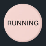 赤面ランニングピンク食洗機磁石 マグネット<br><div class="desc">「ミニマル赤面の」ランニング食洗機のキッチンマグネットとのピンクの背景救済は、キッチン団体や組織で。テキスカスタマイズト付き。</div>