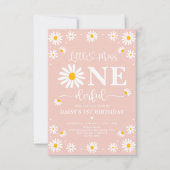 赤面リッ恋しく思トワンダーフルデイジー花誕生日 招待状 (正面)