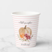 赤面リトルカボチャ紙カップカボチャベビーショウ 紙コップ (正面)