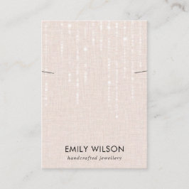 赤面リネン光線ネックレスバンドディスプレイ 名刺