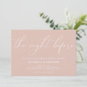 赤面リハーサル結婚ディナーの前夜 招待状 (スタンド正面)