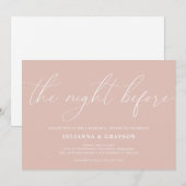 赤面リハーサル結婚ディナーの前夜 招待状 (正面/裏面)