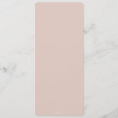 赤面リーフモチーフサンクスギビングディナーフラット4コース メニュー (裏面)