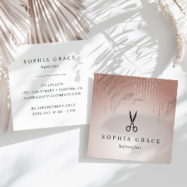 赤面レインヘアスタイリスト スクエア名刺