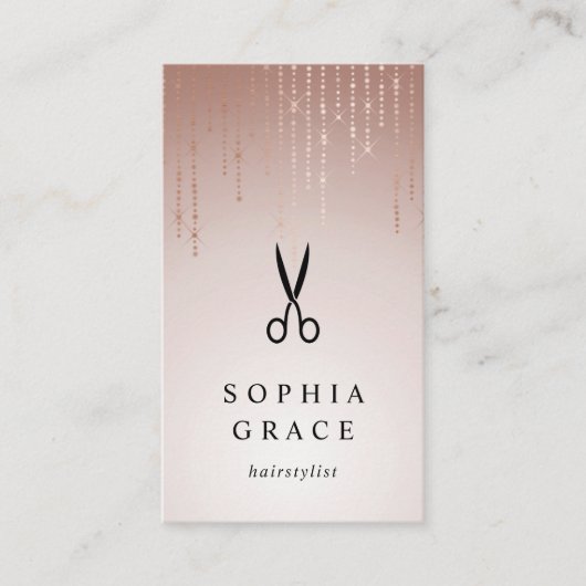 赤面レインヘアスタイリスト 名刺 (正面)