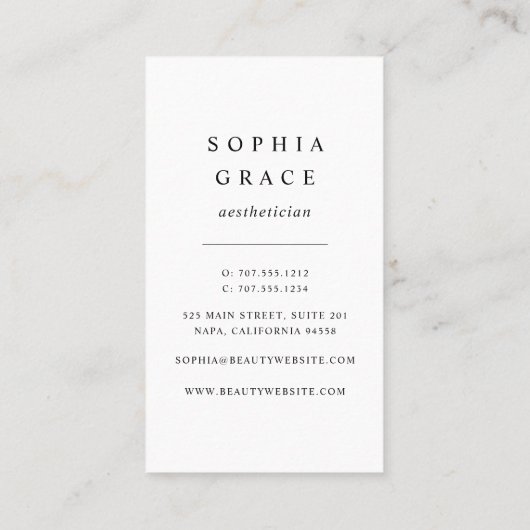 赤面レインメイクアップアーティスト 名刺 (裏面)