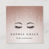 赤面レインラッシュ スクエア名刺 (正面)