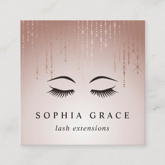 赤面レインラッシュ スクエア名刺 (正面)