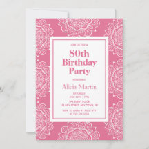 赤面レッド&ホワイトマンダラフラワー70誕生日