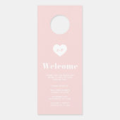 赤面レトロはっきりしたタイポグラフィが邪魔しな結婚い ドアノブサイン (裏面)