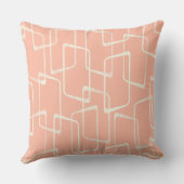 赤面レトロリノプリント幾何学的パターン クッション (裏面)