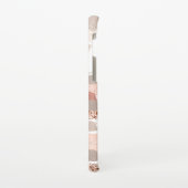 赤面ロセゴルド銅グリッターストライプ SAMSUNG GALAXYケース (左側)