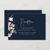 赤面ロマンスウォーター色披露宴カード 招待状 (正面/裏面)