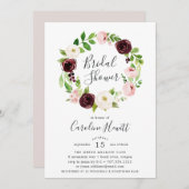 赤面ロマンスブライダルシャワー招待 招待状 (正面/裏面)