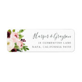 赤面ロマンス差出人住所 ラベル (正面)