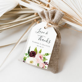 赤面ロマンス結婚式の引き出物 ギフトタグ