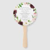 赤面ロマンス結婚式 プログラム ハンドファン (正面)