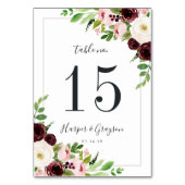 赤面ロマンス |テーブパーソナライズされたル番号カード テーブルナンバー (裏面)