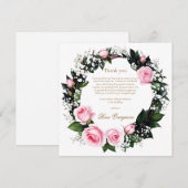 赤面ロマンス：ピンクローズブライダルシャワーありがとう (正面/裏面)