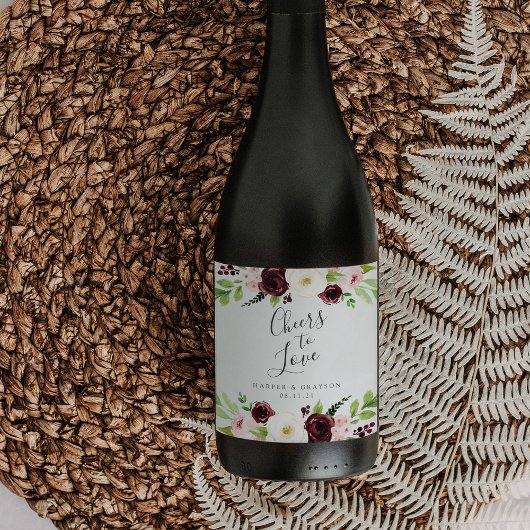 赤面ロマンス「愛する応援」結婚の ワインラベル