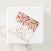 赤面ローサンズ女の子ベビーシャワー フェイバータグ (インサイチュ)
