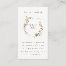 赤面ワイルドフラワークレスト表示シャワーベビーシャワー